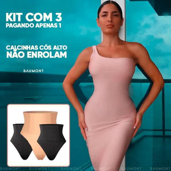 Calcinhas Cós Alto 🎁 Pague 2 LEVE 3