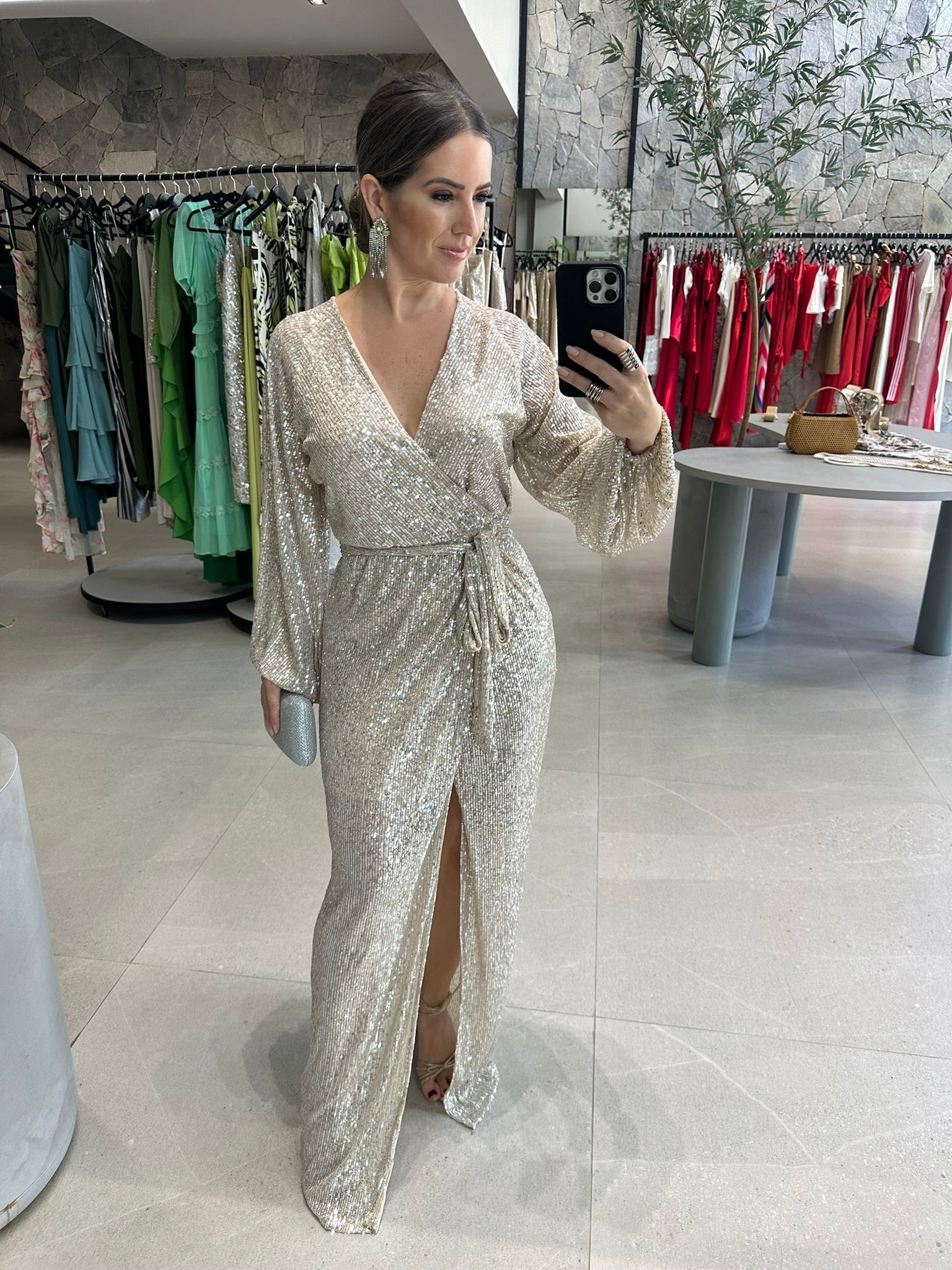 Vestido Paetês