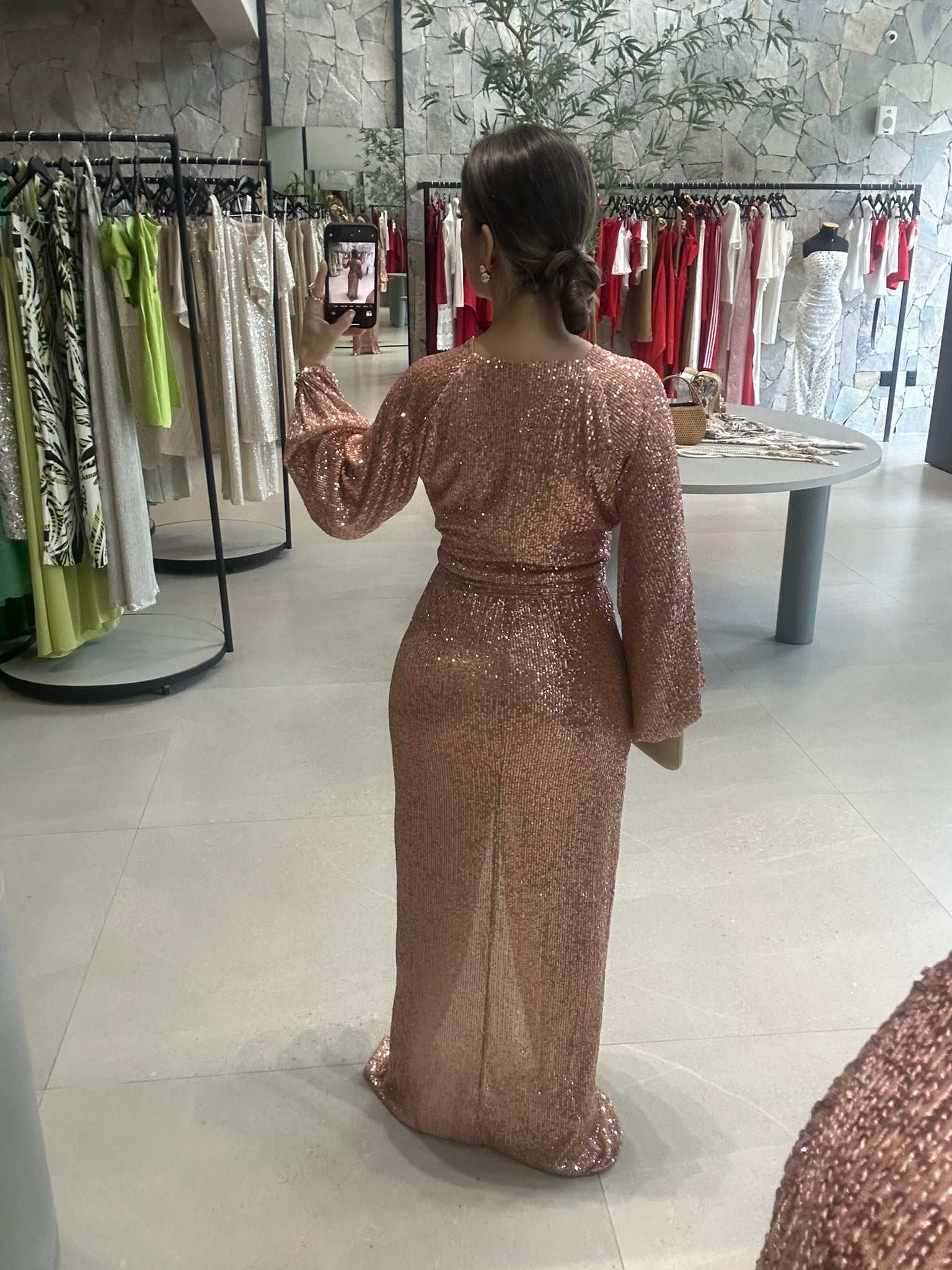 Vestido Paetês