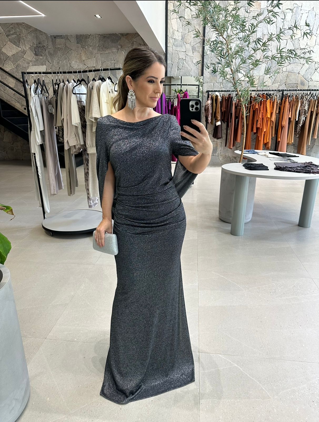 Vestido capa liso