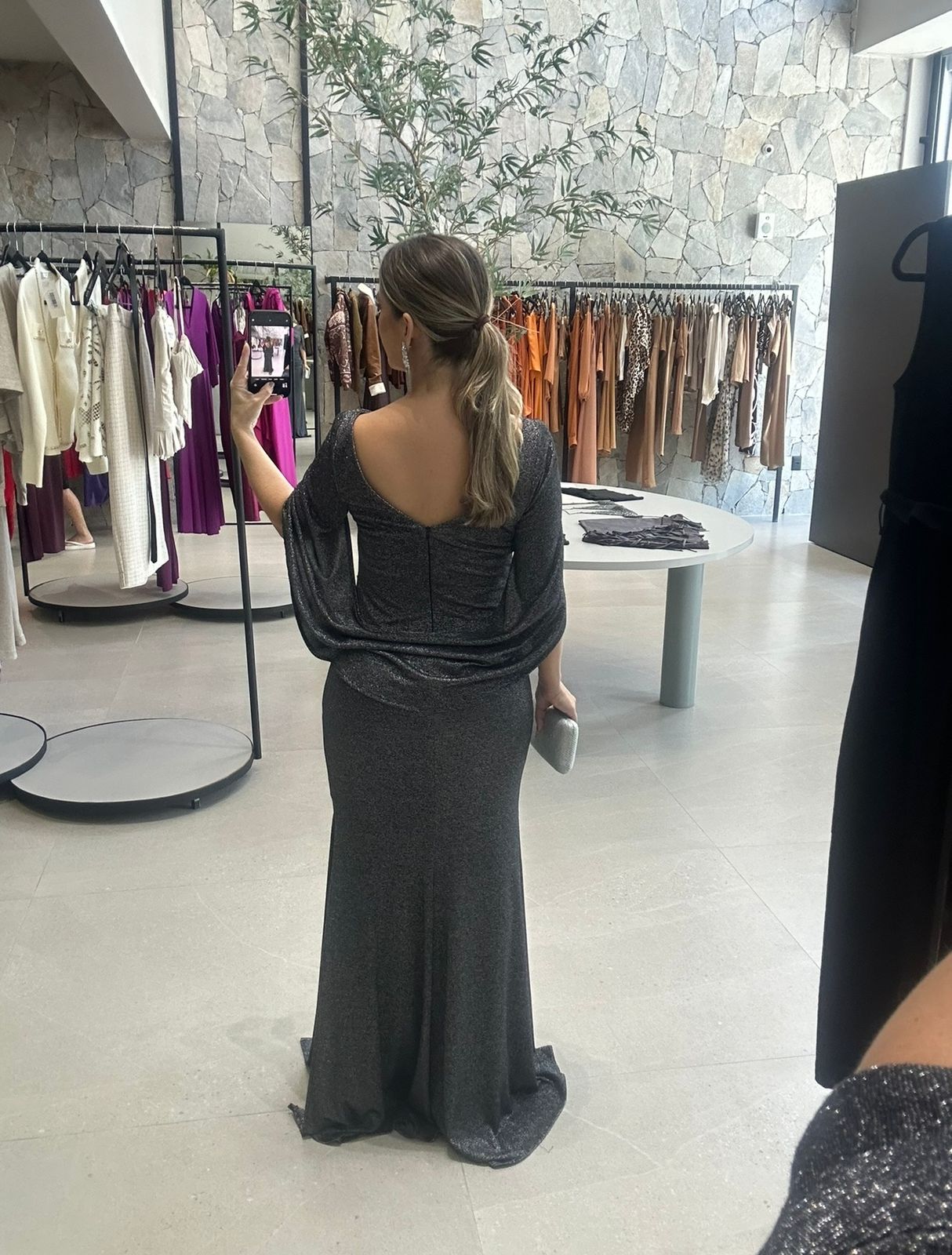Vestido capa liso