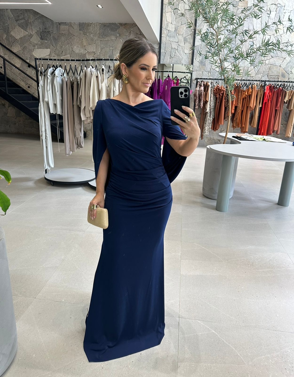 Vestido capa liso