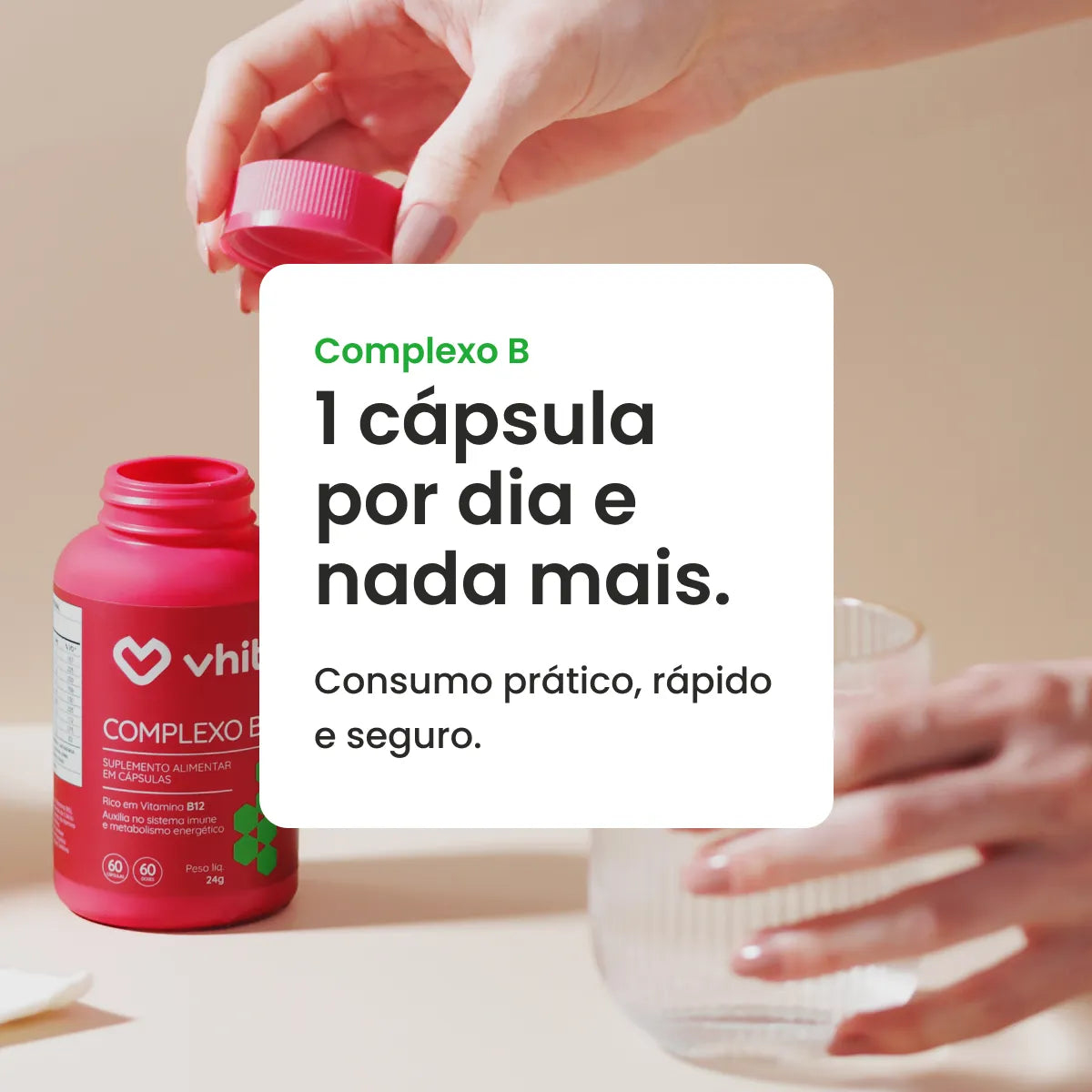 Complexo B com Manganês - 60 cápsulas