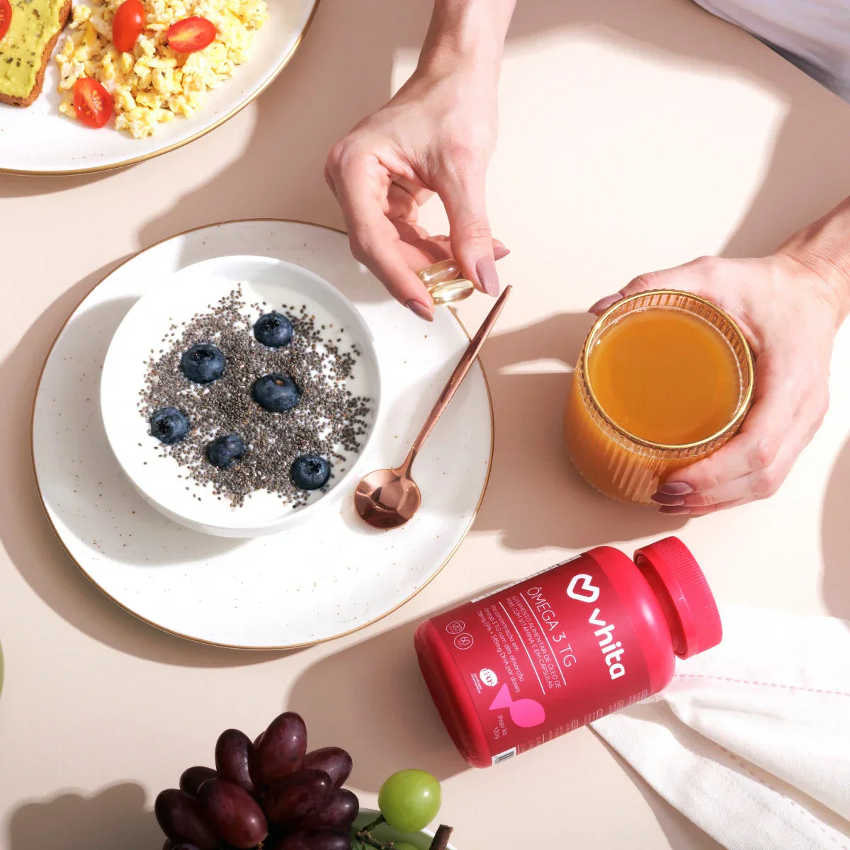 Kit Ômega 3 TG e Coenzima Q10 e Vitamina D3 com K2