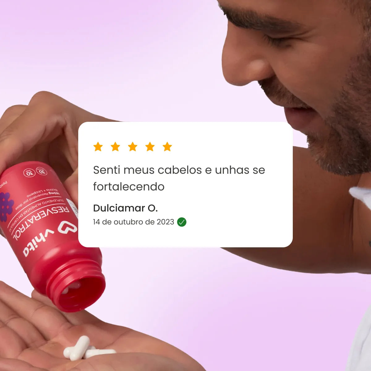 Resveratrol 165mg com licopeno biotina e proantocianidinas em 1 cápsula