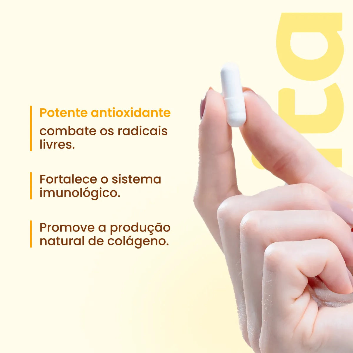 Vitamina C com Zinco em cápsulas de 1000mg - Zero Calorias