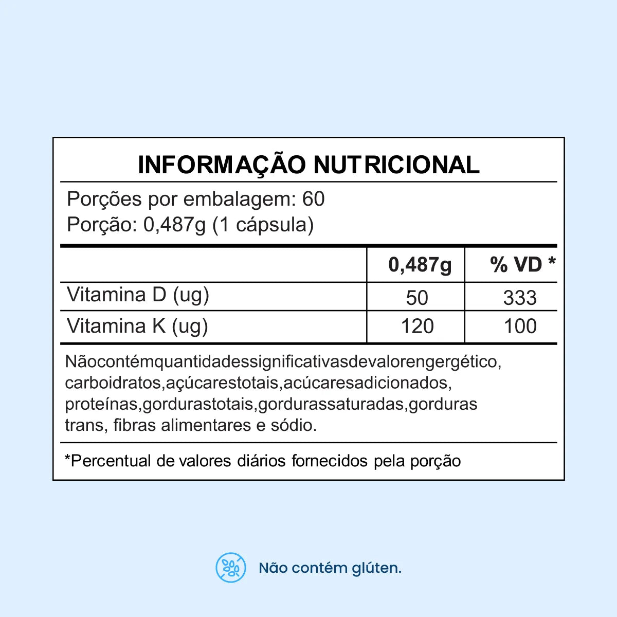 Vitamina D3 2000UI com Vitamina K2 MK7