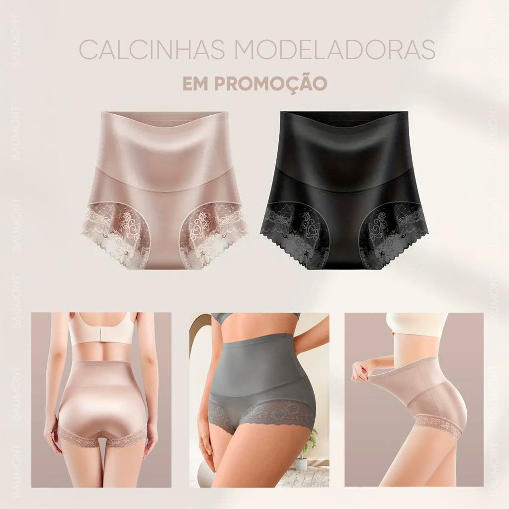 Kit com 3 Calcinhas PuraForma Modeladora (Em Promoção)