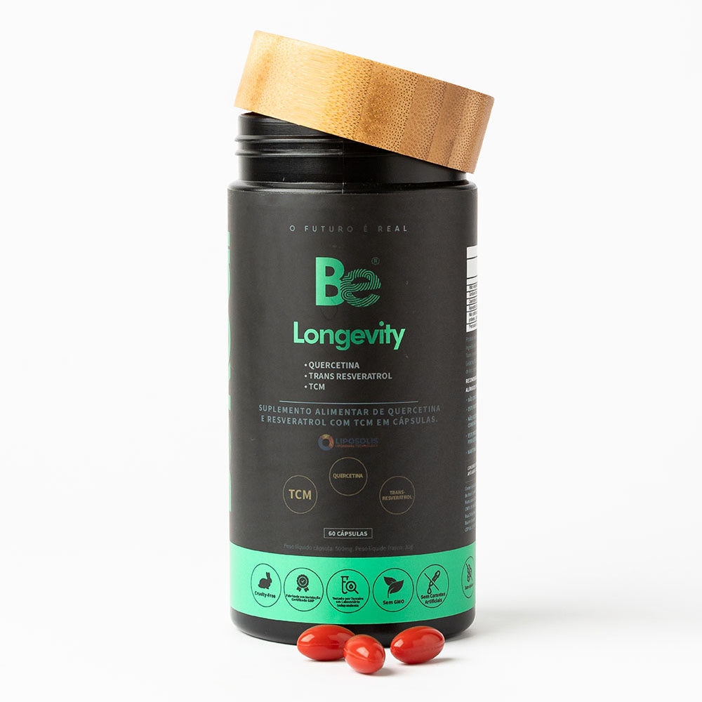 Be Longevity – Quercetina 100mg + Trans-Resveratrol 80mg 60 caps