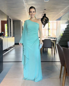 Vestido Capa Lateral