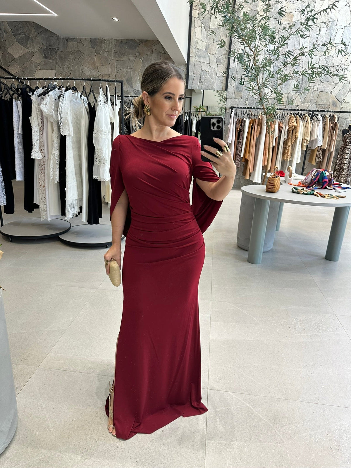 Vestido capa liso