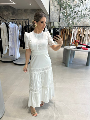 Vestido Tricoline Floral