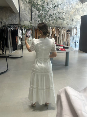 Vestido Tricoline Floral