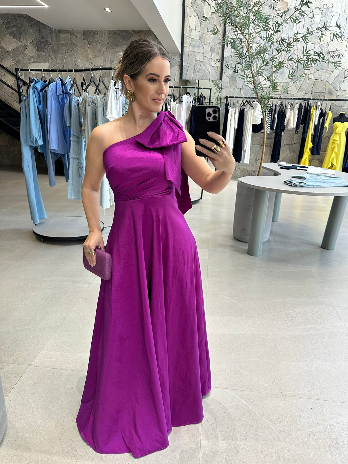 Vestido Ombro só Laço