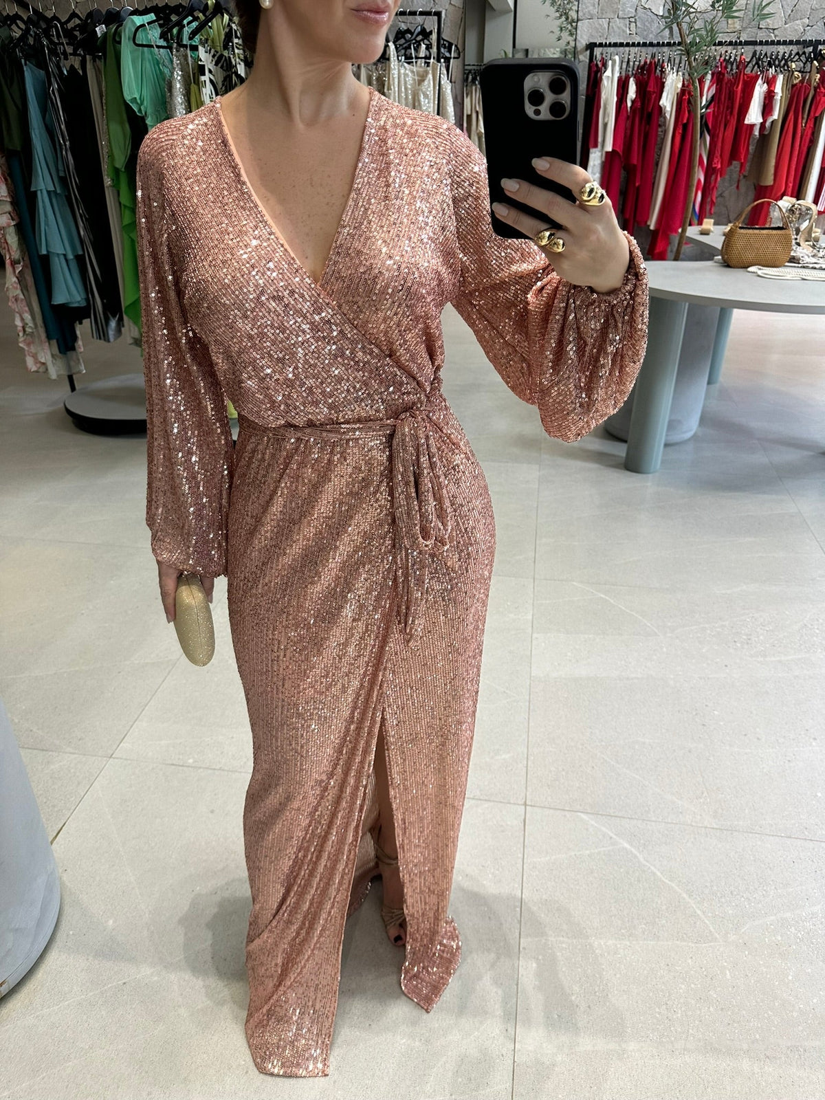 Vestido Paetês
