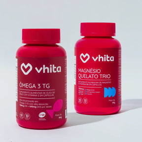 Kit Ômega 3 TG e Magnésio Quelato Trio