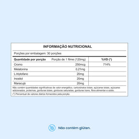 Melatonina Orodispersível Importada 0,21 mg 30 filmes com nanotecnologia