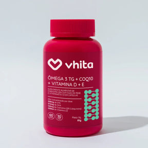 Ômega 3 em 1: Ômega 3 + Coenzima Q10 + Vitamina D e E