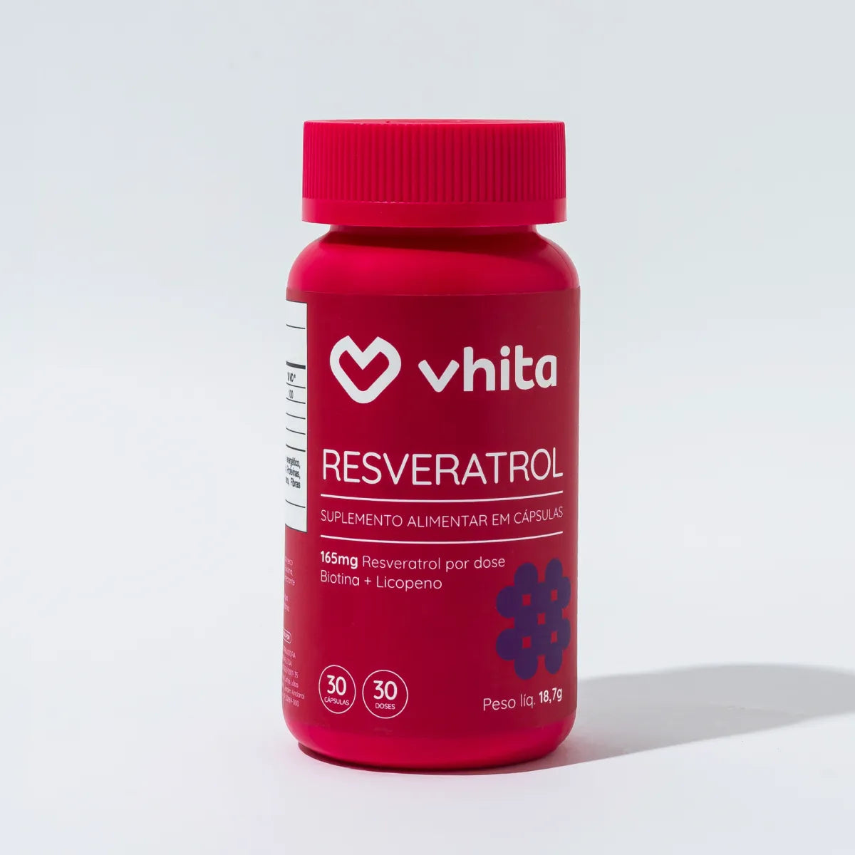 Resveratrol 165mg com licopeno biotina e proantocianidinas em 1 cápsula