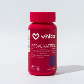 Resveratrol 165mg com licopeno biotina e proantocianidinas em 1 cápsula
