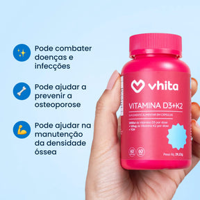 Vitamina D3 2000UI com Vitamina K2 MK7